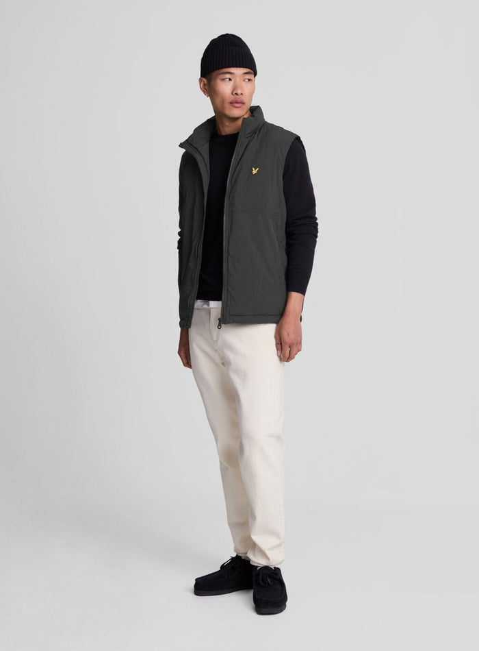LYLE & SCOTT Cotton Merino Crew Neck Jumper Jet Black - MAISONDEFASHION.COM