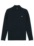 LYLE & SCOTT Cotton Merino Football Collar Jumper Dark Navy - MAISONDEFASHION.COM
