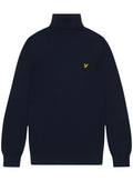 LYLE & SCOTT Cotton Merino Turtleneck Jumper Dark Navy - MAISONDEFASHION.COM