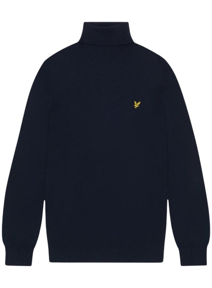 LYLE & SCOTT Cotton Merino Turtleneck Jumper Dark Navy - MAISONDEFASHION.COM
