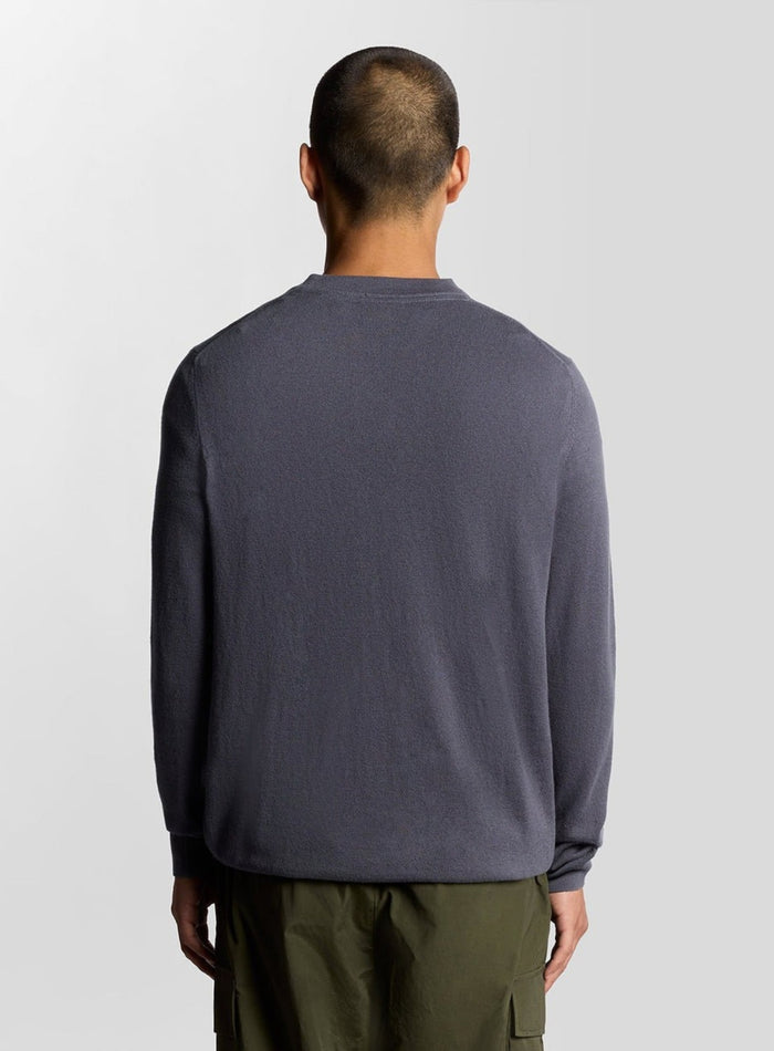 LYLE & SCOTT Cotton Merino V Neck Jumper Graystone - MAISONDEFASHION.COM