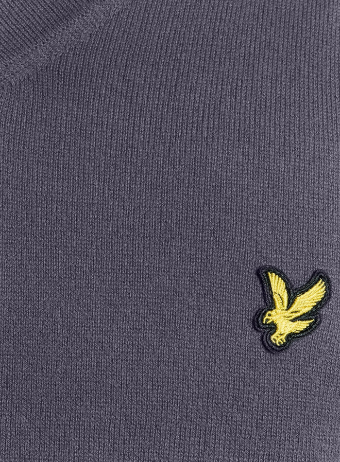 LYLE & SCOTT Cotton Merino V Neck Jumper Graystone - MAISONDEFASHION.COM