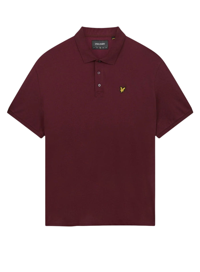 LYLE & SCOTT Cotton Polo Shirt Burgundy - MAISONDEFASHION.COM