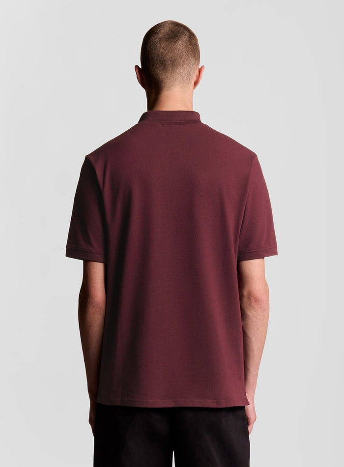 LYLE & SCOTT Cotton Polo Shirt Burgundy - MAISONDEFASHION.COM