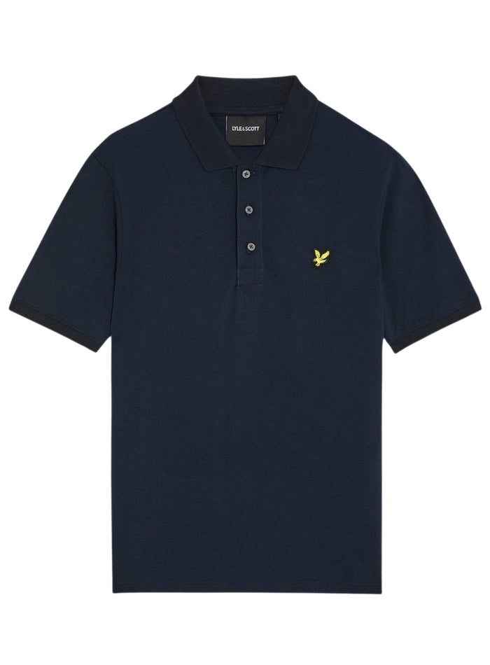 LYLE & SCOTT Cotton Polo Shirt Dark Navy - MAISONDEFASHION.COM