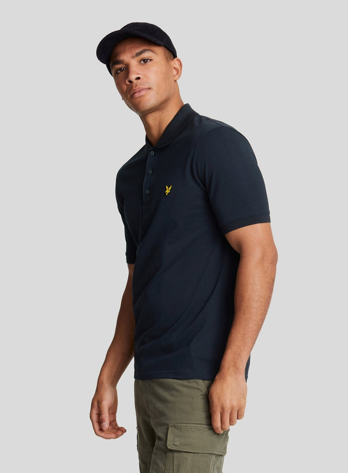 LYLE & SCOTT Cotton Polo Shirt Dark Navy - MAISONDEFASHION.COM