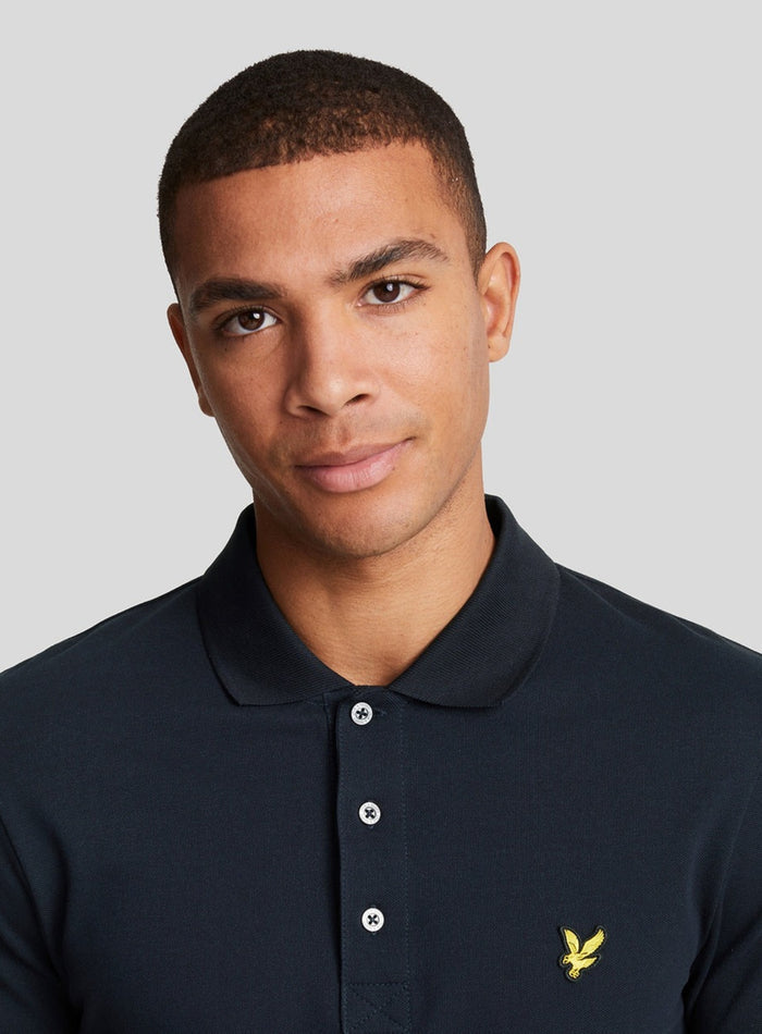 LYLE & SCOTT Cotton Polo Shirt Dark Navy - MAISONDEFASHION.COM