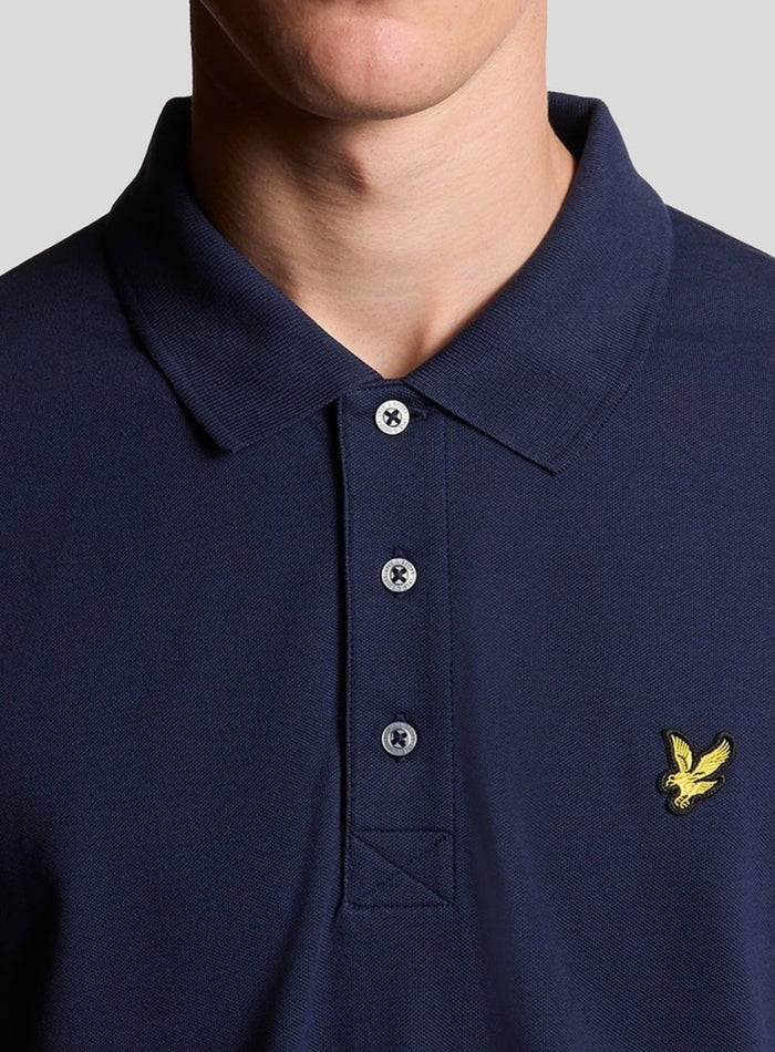 LYLE & SCOTT Cotton Polo Shirt Navy - MAISONDEFASHION.COM