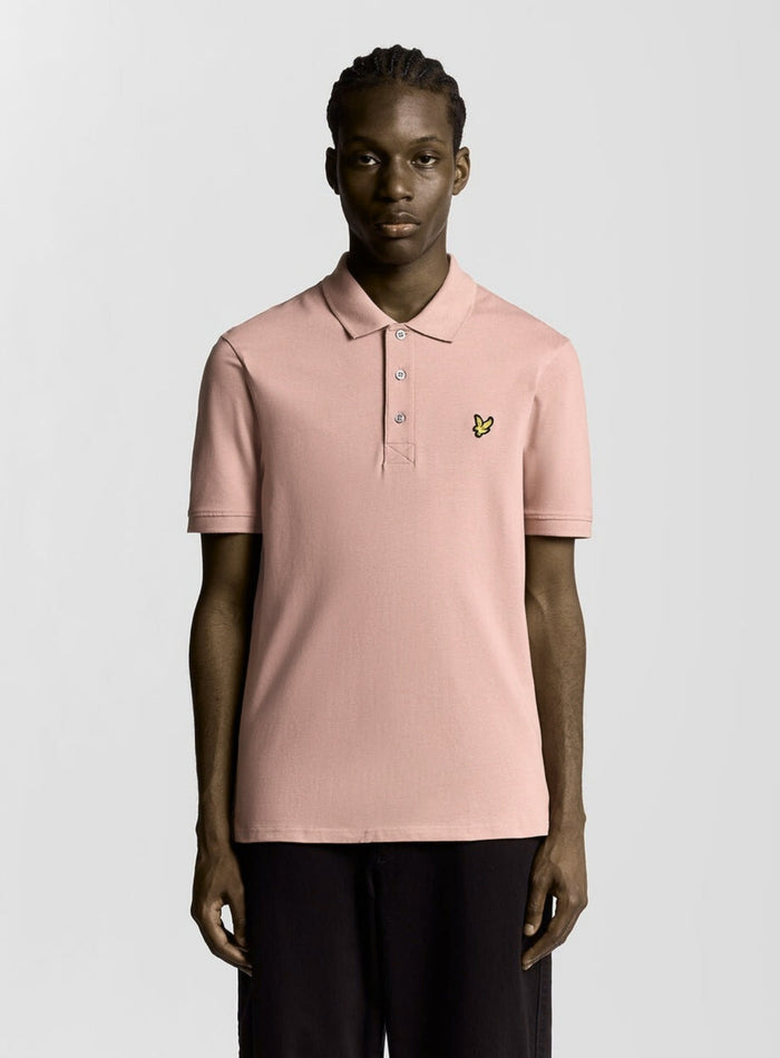 LYLE & SCOTT Cotton Polo Shirt Pink Grapefruit - MAISONDEFASHION.COM