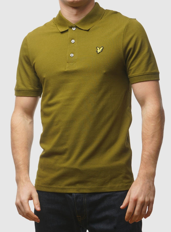 LYLE & SCOTT Cotton Polo Shirt Tree Green - MAISONDEFASHION.COM