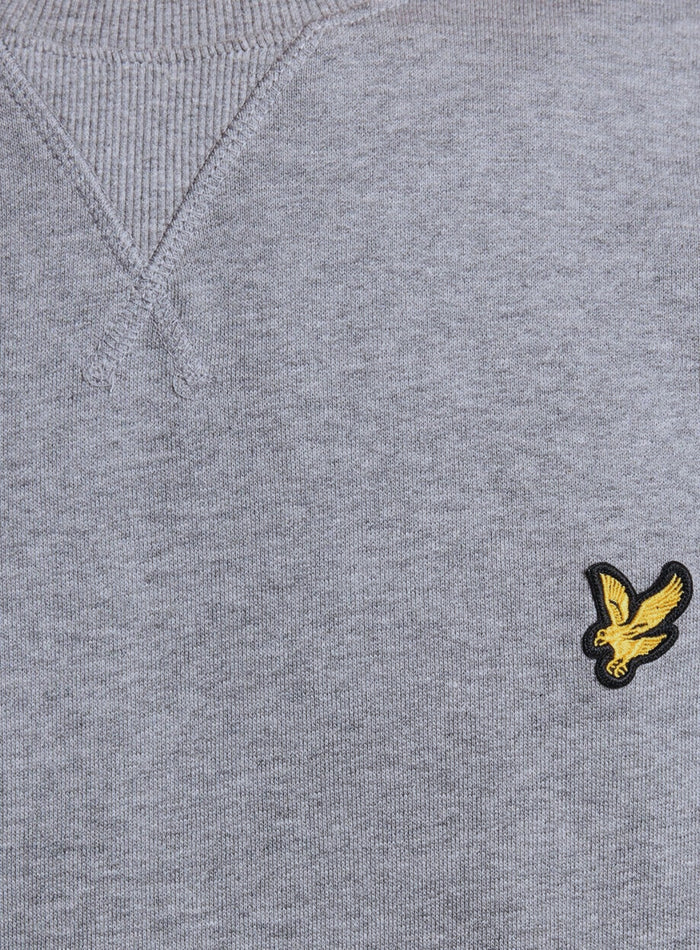 LYLE & SCOTT Crew Neck Sweatshirt Mid Grey Marl - MAISONDEFASHION.COM