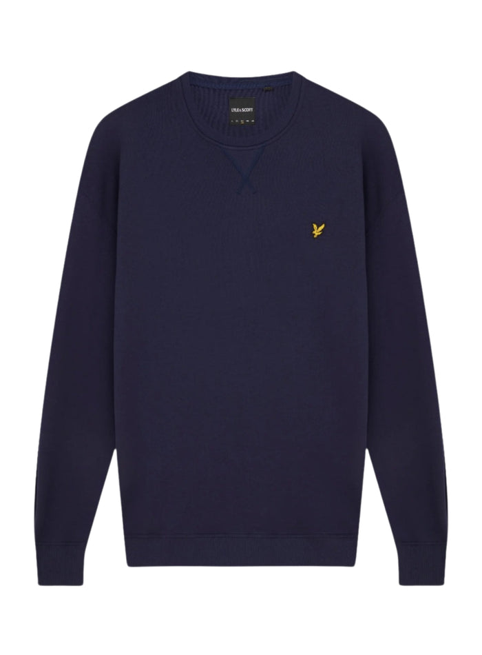 LYLE & SCOTT Crew Neck Sweatshirt Navy - MAISONDEFASHION.COM