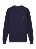 LYLE & SCOTT Crew Neck Sweatshirt Navy - MAISONDEFASHION.COM