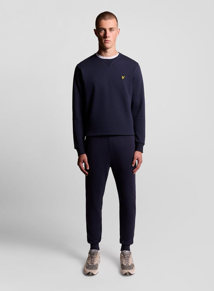 LYLE & SCOTT Crew Neck Sweatshirt Navy - MAISONDEFASHION.COM