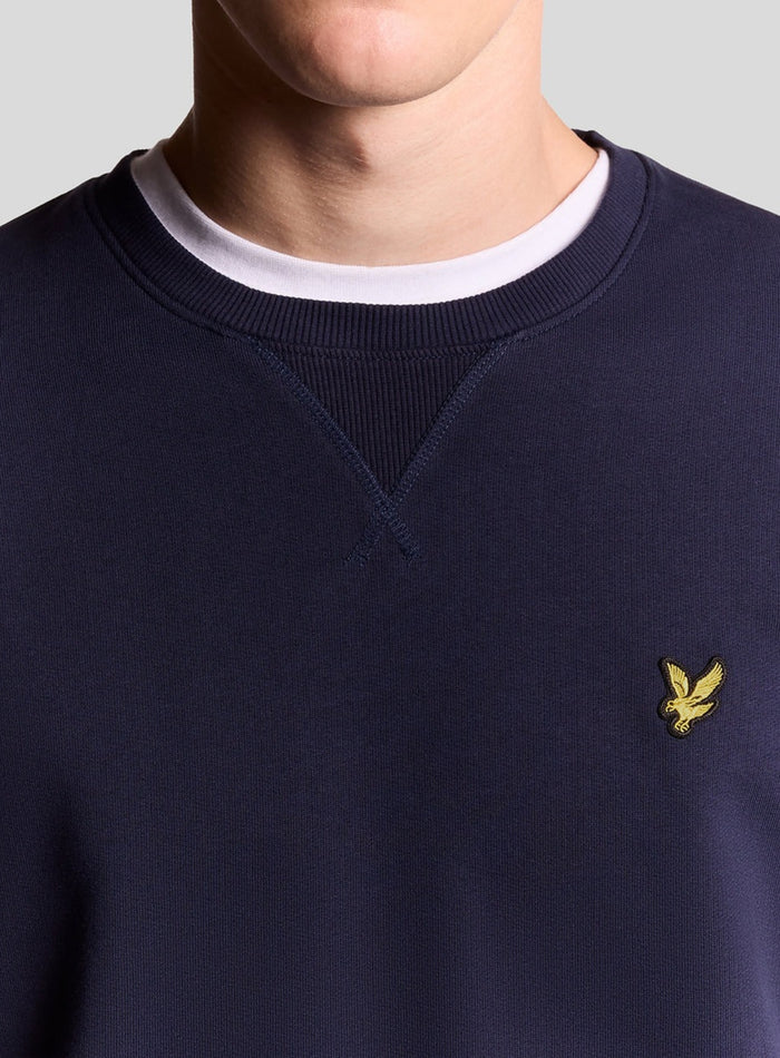 LYLE & SCOTT Crew Neck Sweatshirt Navy - MAISONDEFASHION.COM