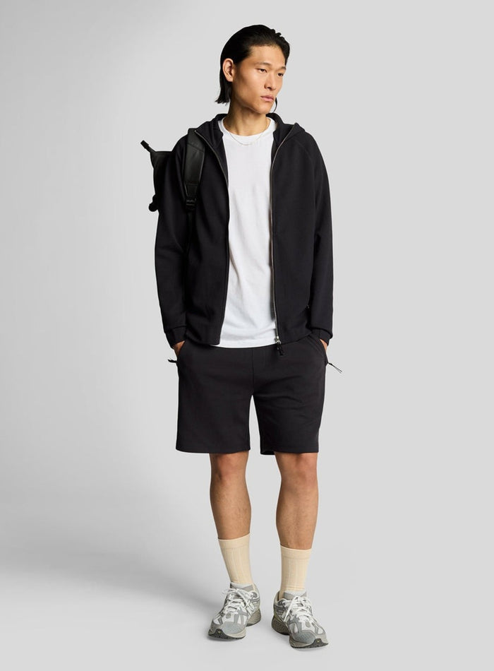 LYLE & SCOTT Diagonal Interlock Hooded Zip Through Lacquer - MAISONDEFASHION.COM