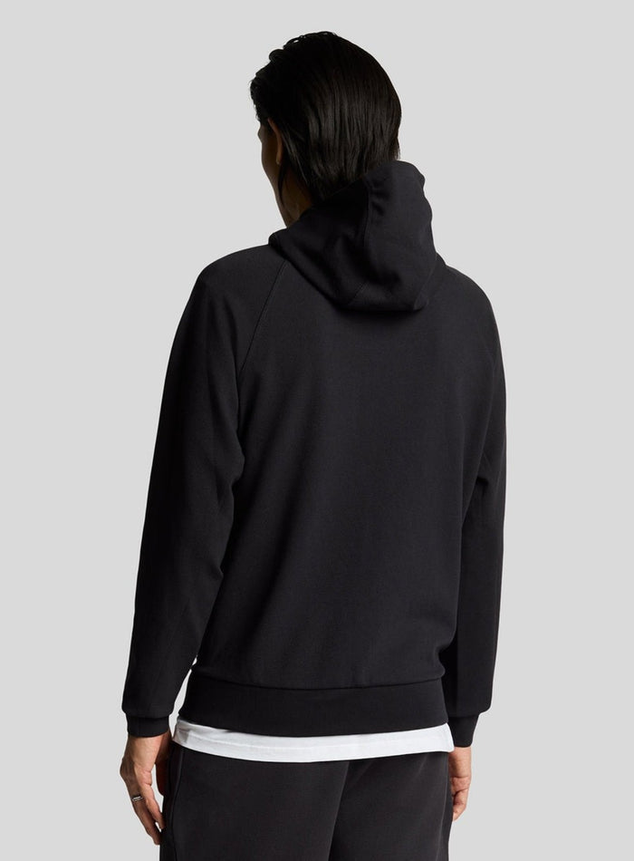 LYLE & SCOTT Diagonal Interlock Hooded Zip Through Lacquer - MAISONDEFASHION.COM