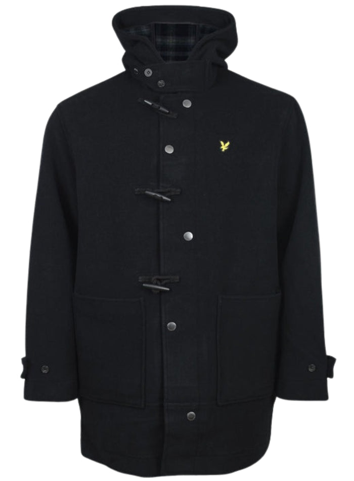 LYLE & SCOTT Duffle Coat Jet Black - MAISONDEFASHION.COM
