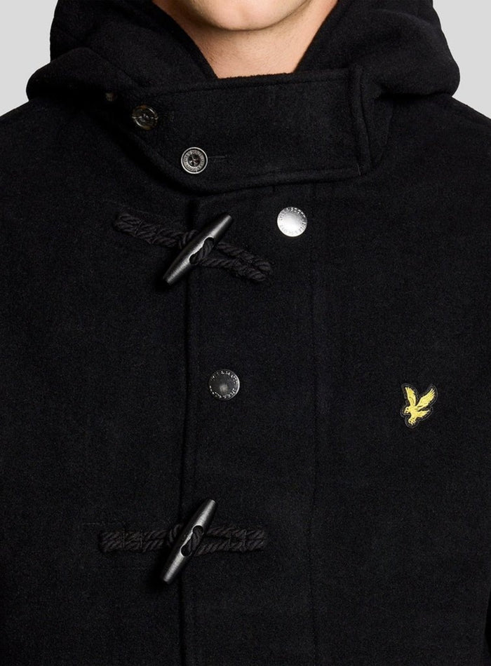 LYLE & SCOTT Duffle Coat Jet Black - MAISONDEFASHION.COM