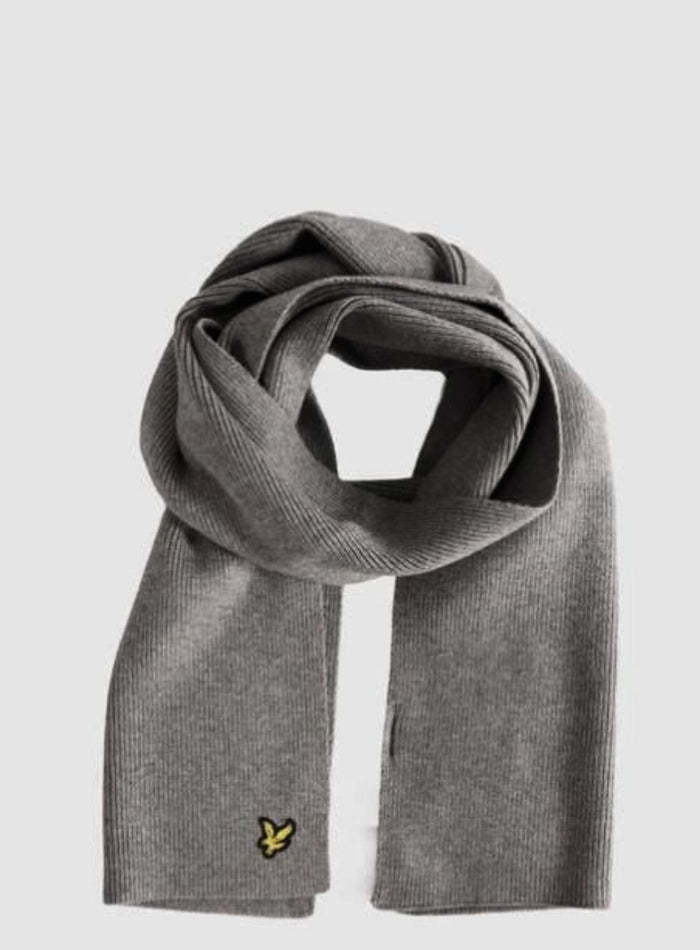 LYLE & SCOTT Everyday Scarf Mid Grey Marl - MAISONDEFASHION.COM