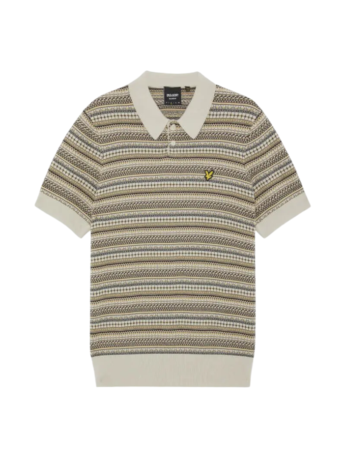 LYLE & SCOTT Fairisle Short Sleeve Polo Cove