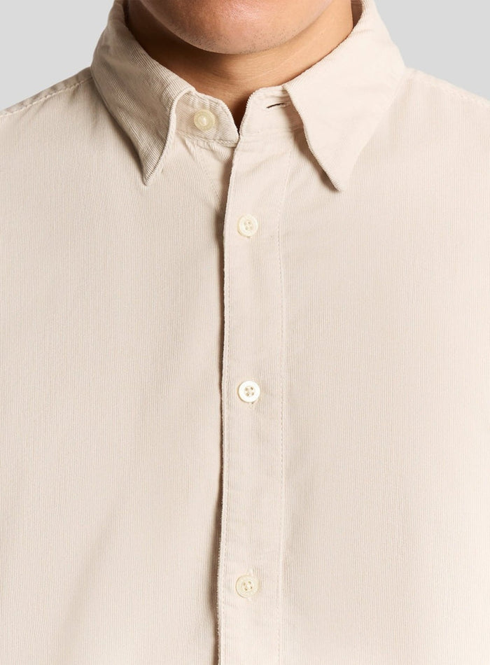 LYLE & SCOTT Fine Rib Corduroy Shirt Putty - MAISONDEFASHION.COM