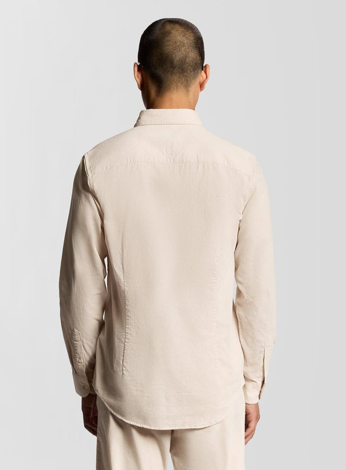 LYLE & SCOTT Fine Rib Corduroy Shirt Putty - MAISONDEFASHION.COM