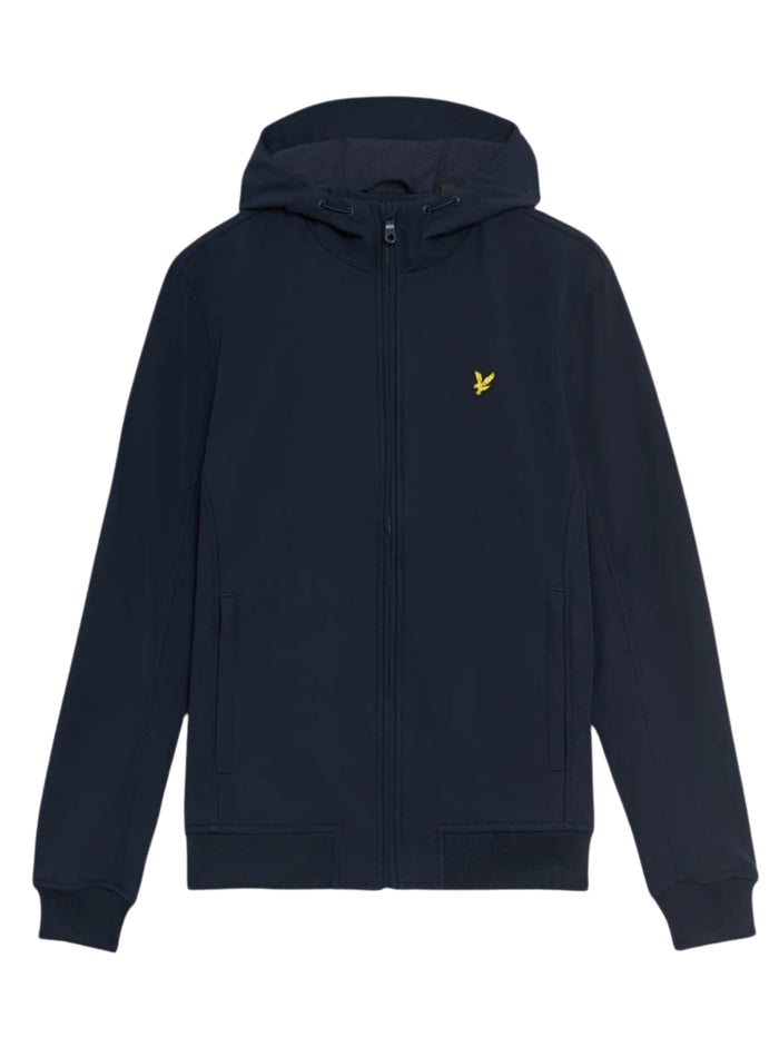 LYLE & SCOTT Fleece Back Softshell Dark Navy - MAISONDEFASHION.COM