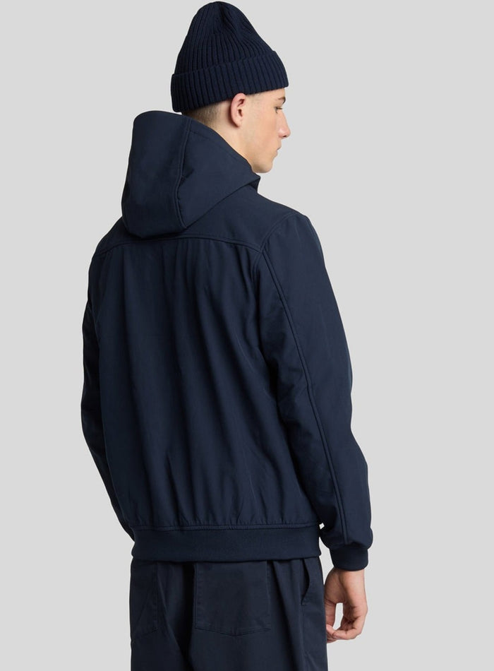 LYLE & SCOTT Fleece Back Softshell Dark Navy - MAISONDEFASHION.COM