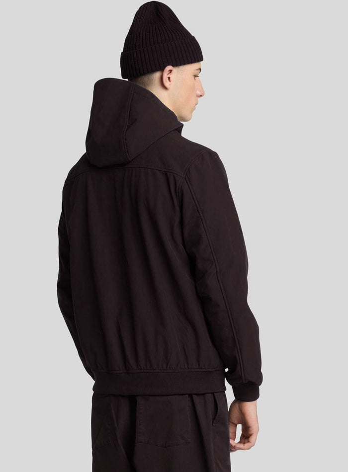 LYLE & SCOTT Fleece Back Softshell Jet Black - MAISONDEFASHION.COM