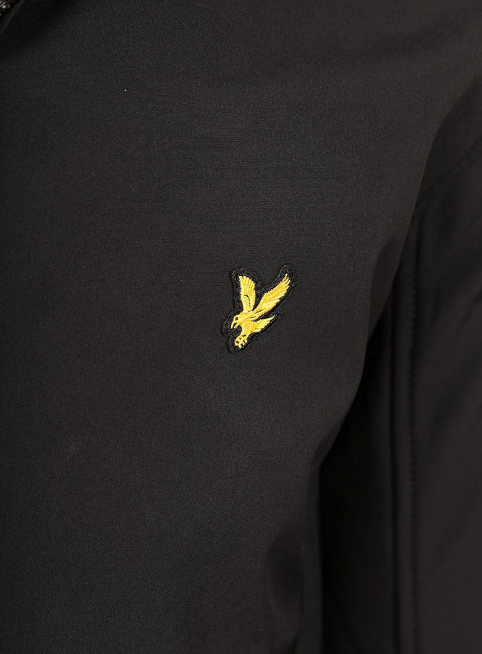 LYLE & SCOTT Fleece Back Softshell Jet Black - MAISONDEFASHION.COM
