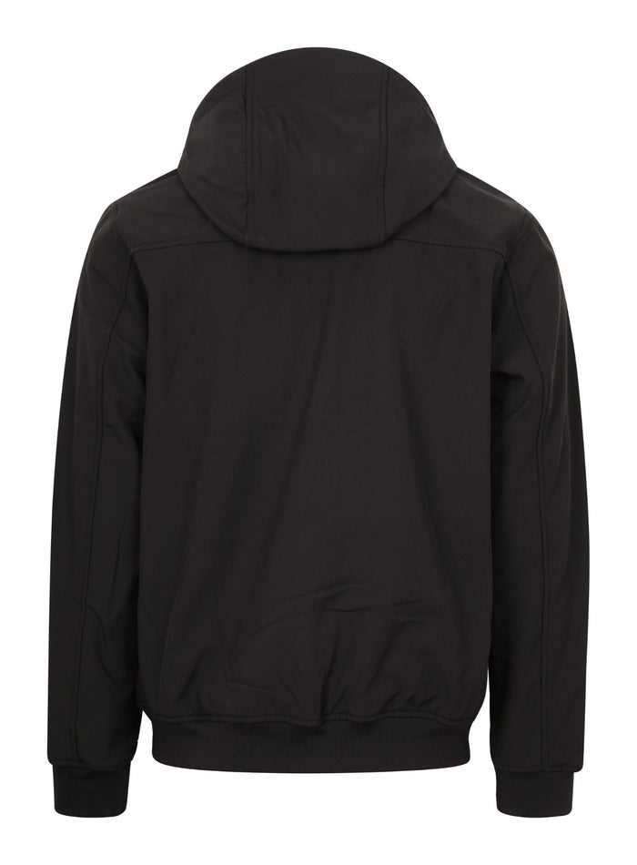 LYLE & SCOTT Fleece Back Softshell Jet Black - MAISONDEFASHION.COM