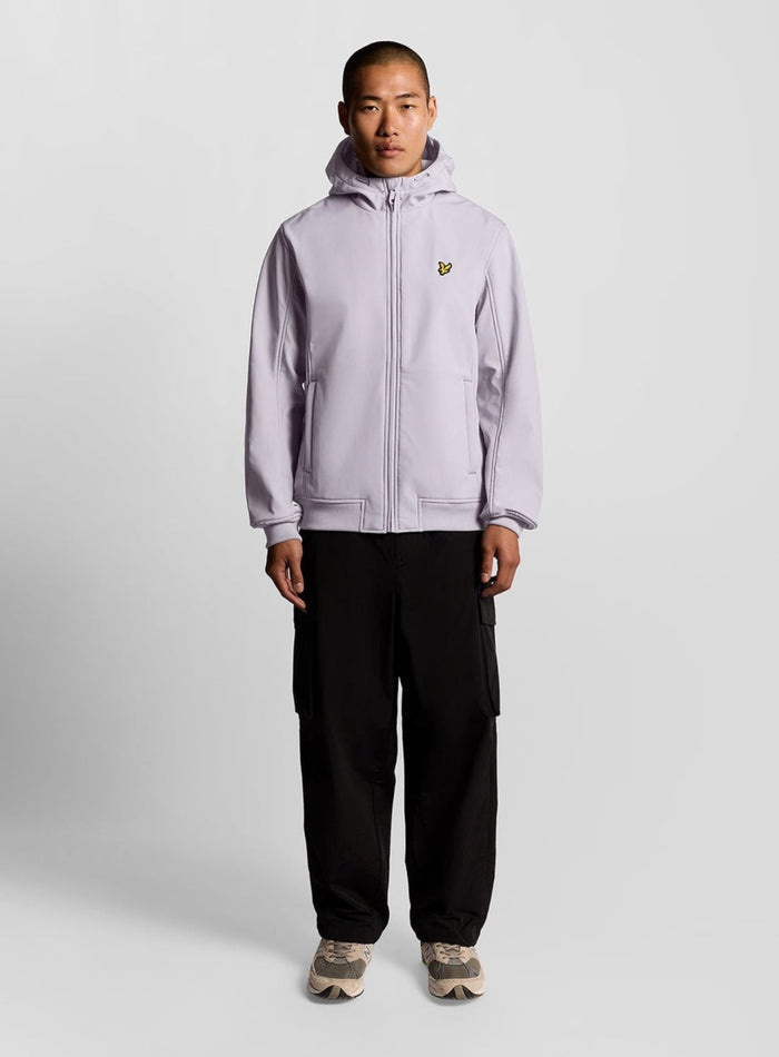 LYLE & SCOTT Fleece Lined Softshell Jacket Ash Lilac - MAISONDEFASHION.COM