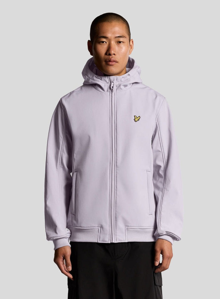 LYLE & SCOTT Fleece Lined Softshell Jacket Ash Lilac - MAISONDEFASHION.COM