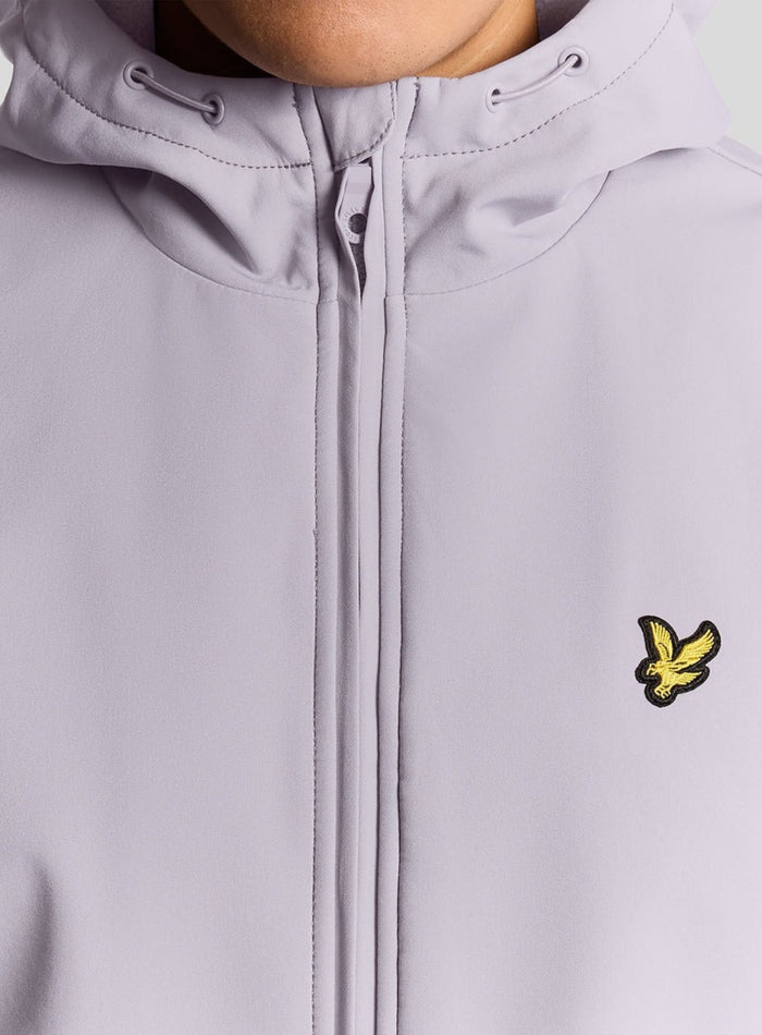 LYLE & SCOTT Fleece Lined Softshell Jacket Ash Lilac - MAISONDEFASHION.COM