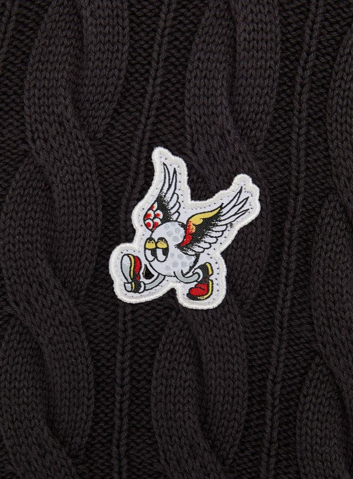 LYLE & SCOTT Friends of Feathers Cable Knitted Tank Top Phantom - MAISONDEFASHION.COM