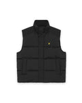 LYLE & SCOTT Funnel Neck Puffer Gilet Jet Black