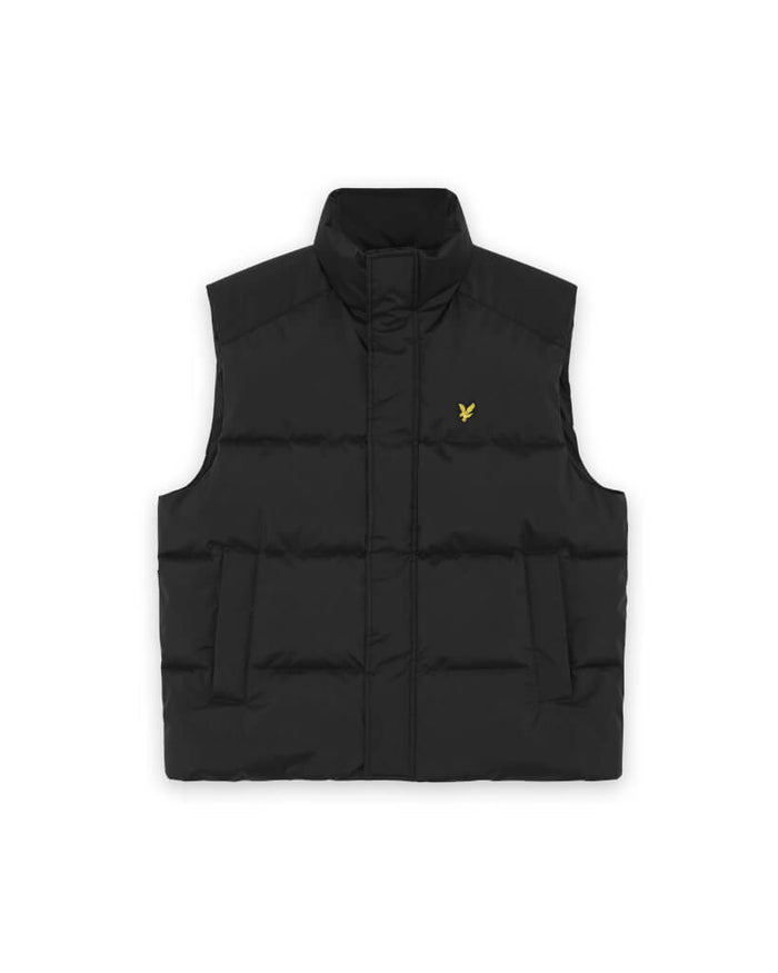 LYLE & SCOTT Funnel Neck Puffer Gilet Jet Black