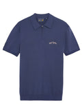 LYLE & SCOTT Golf Together Zipped Polo Shirt Crown Blue - MAISONDEFASHION.COM