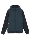 LYLE & SCOTT Half Raglan Sleeve Panneled Hoodie Dark Navy - MAISONDEFASHION.COM