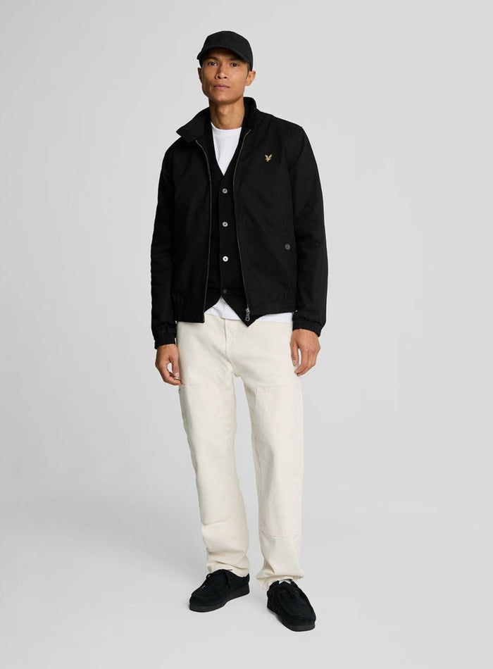 LYLE & SCOTT Harrington Jacket Jet Black - MAISONDEFASHION.COM