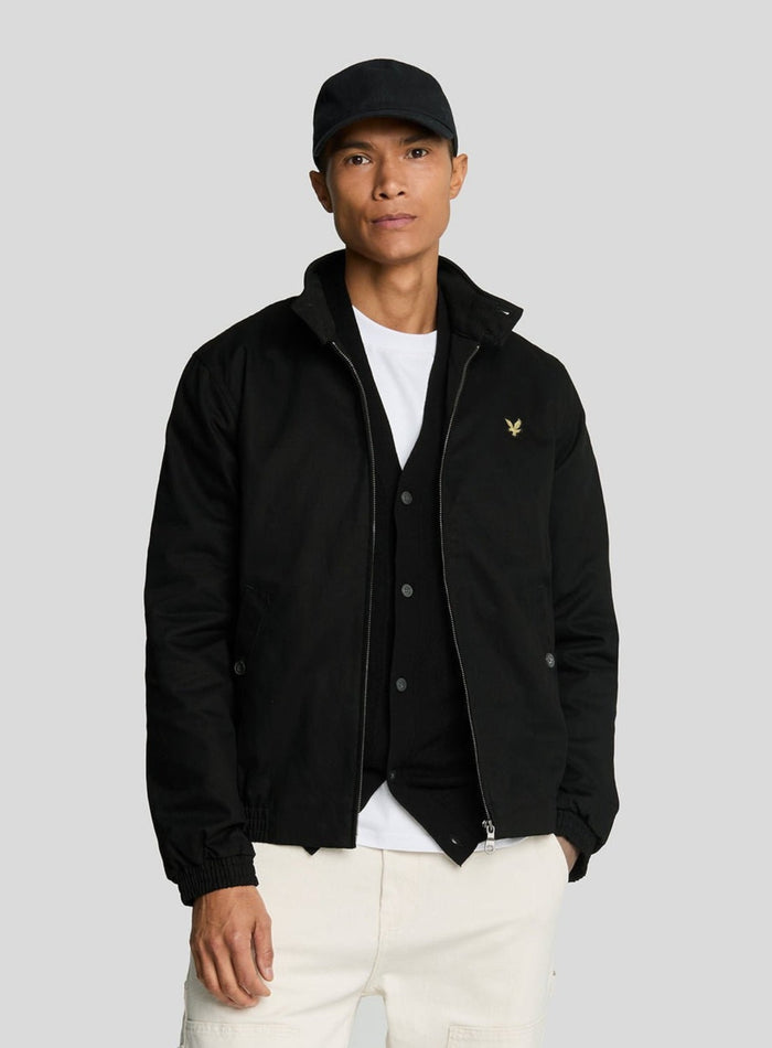 LYLE & SCOTT Harrington Jacket Jet Black - MAISONDEFASHION.COM