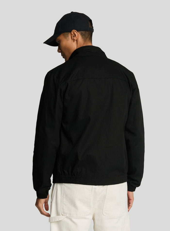 LYLE & SCOTT Harrington Jacket Jet Black - MAISONDEFASHION.COM
