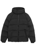 LYLE & SCOTT Heavyweight Hooded Puffer Jacket Jet Black - MAISONDEFASHION.COM