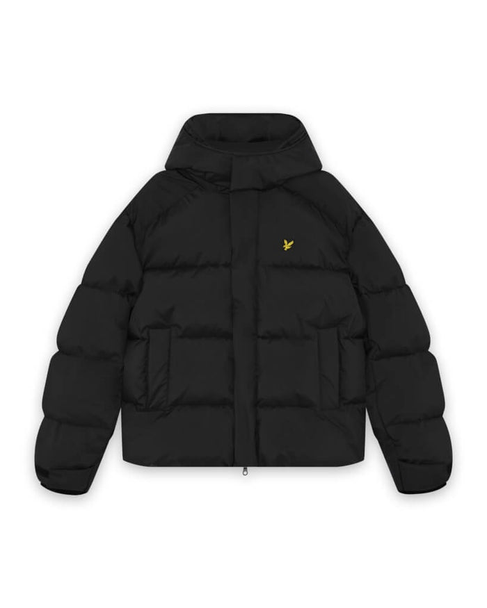 LYLE & SCOTT Hooded Puffer Jacket Jet Black