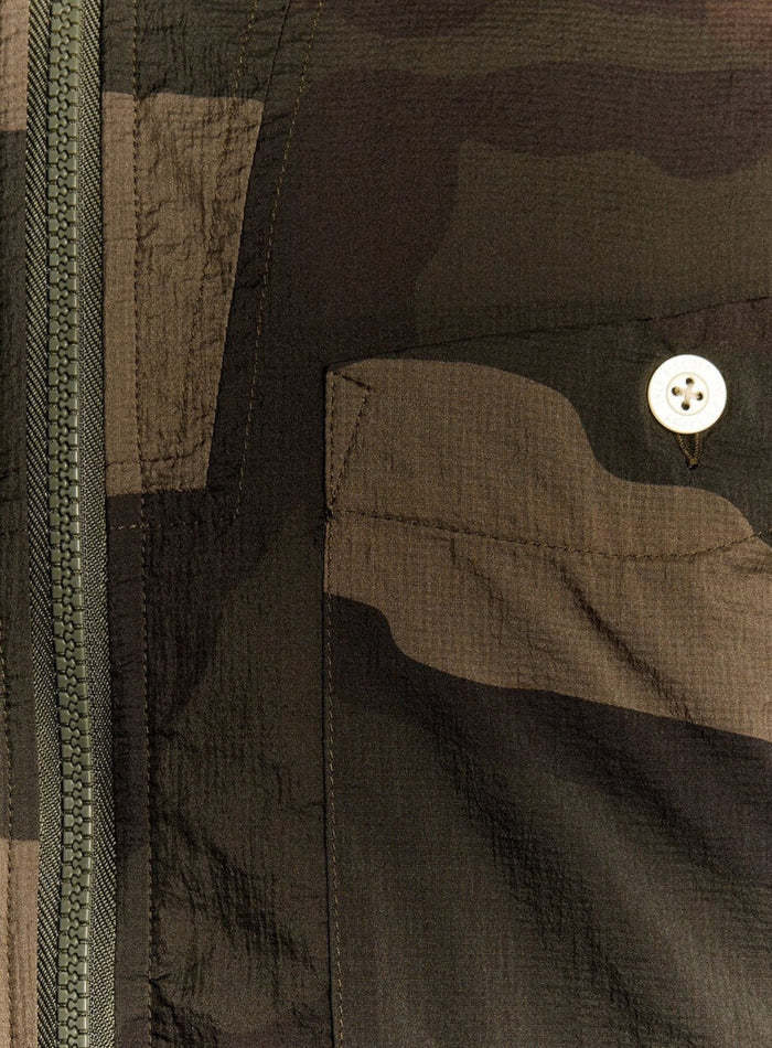 LYLE & SCOTT Insulated Camoflage Overshirt Grey Taupe - MAISONDEFASHION.COM