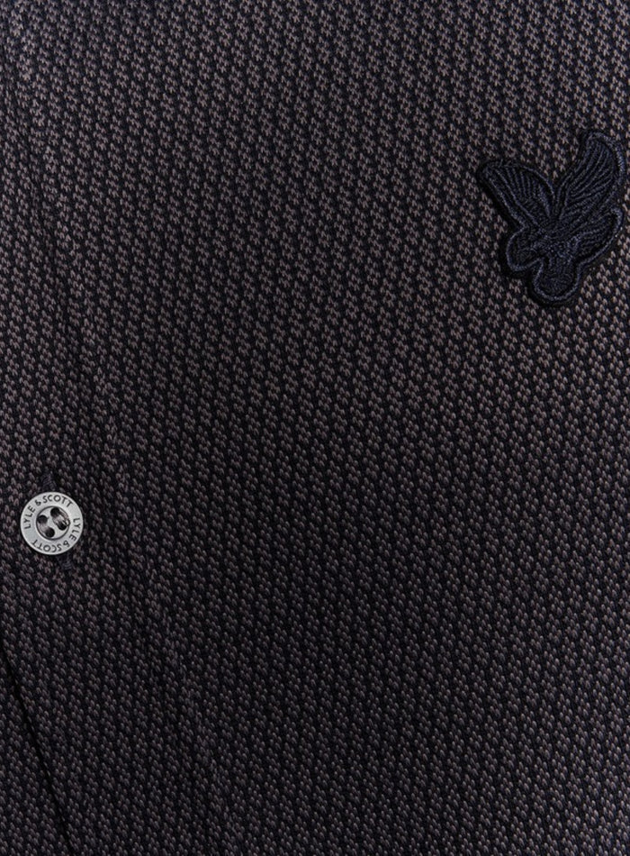 LYLE & SCOTT Jacquard Interlock Shirt Deep Navy - MAISONDEFASHION.COM