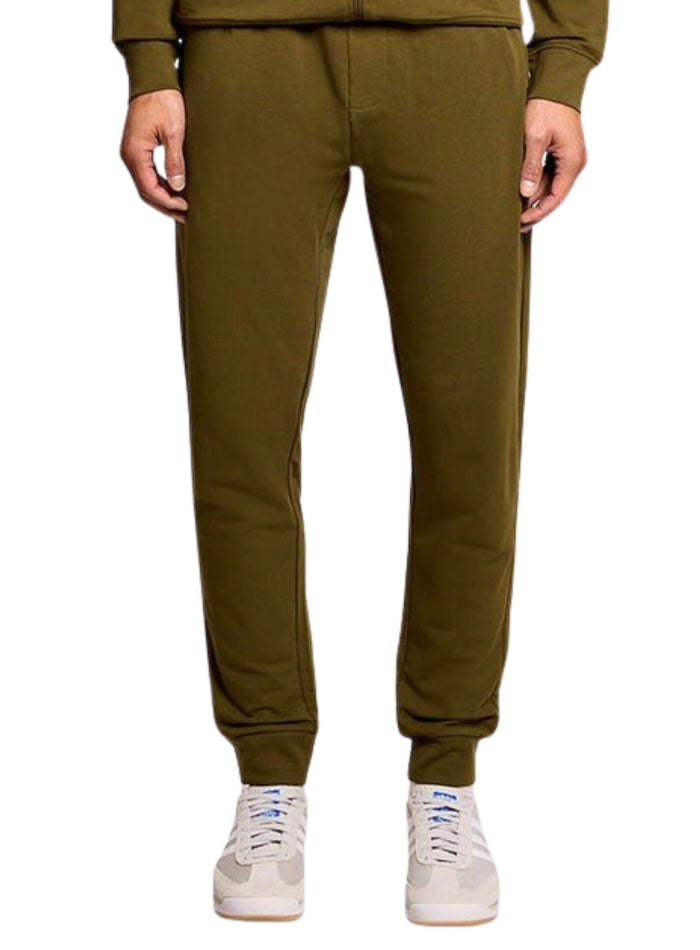 LYLE & SCOTT Lightweight Cuffed Lounge Jogger Olive - MAISONDEFASHION.COM