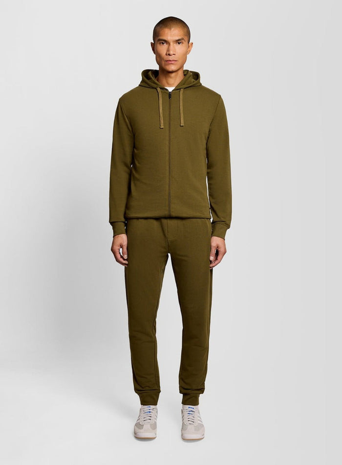 LYLE & SCOTT Lightweight Cuffed Lounge Jogger Olive - MAISONDEFASHION.COM