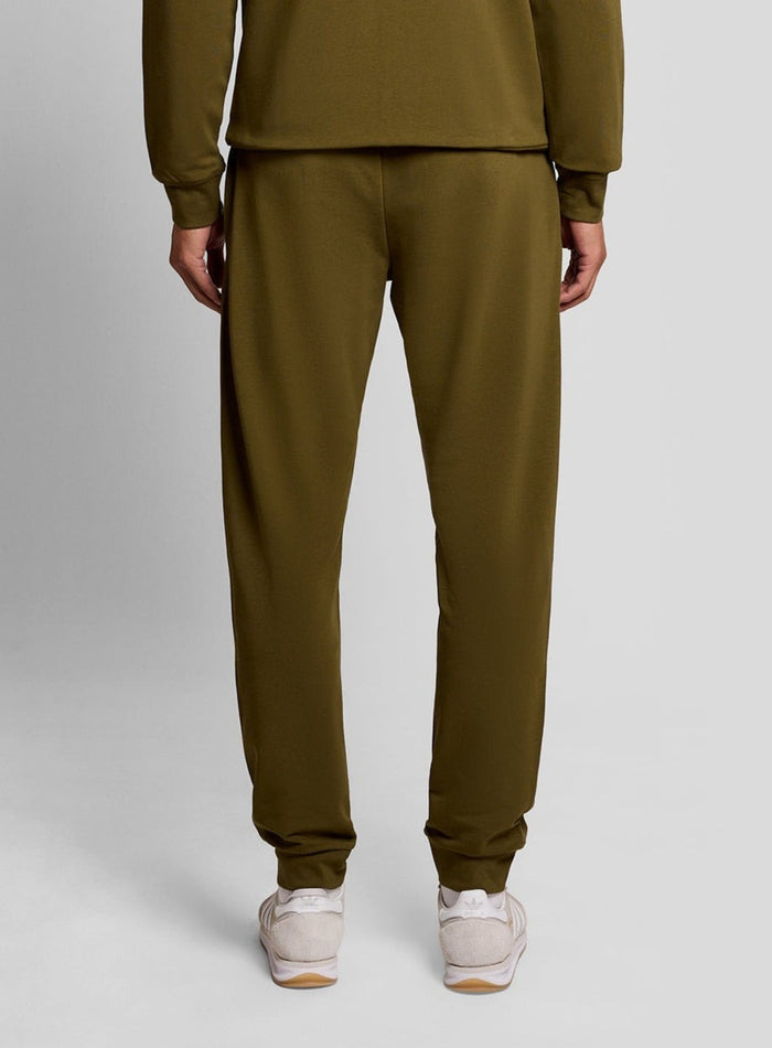 LYLE & SCOTT Lightweight Cuffed Lounge Jogger Olive - MAISONDEFASHION.COM
